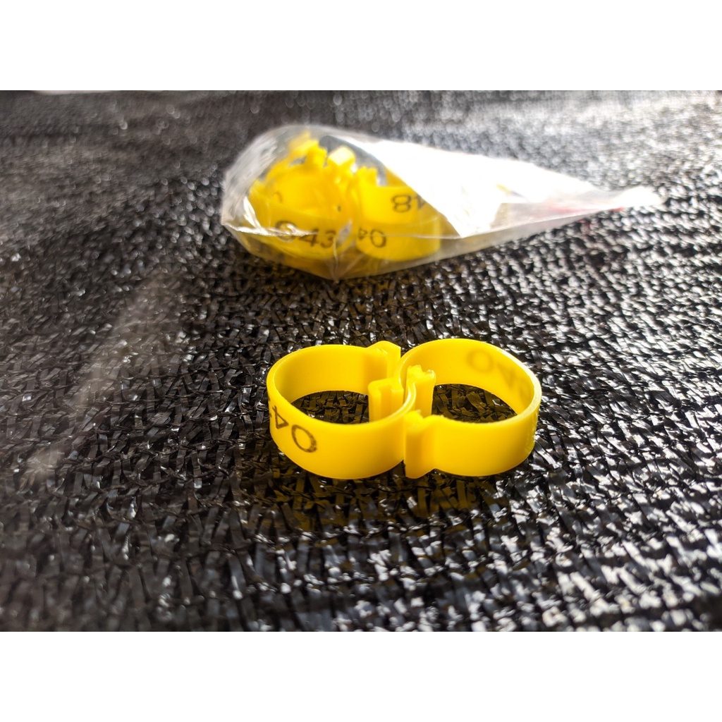 20MM NOMOR KUNING GELANG KAKI